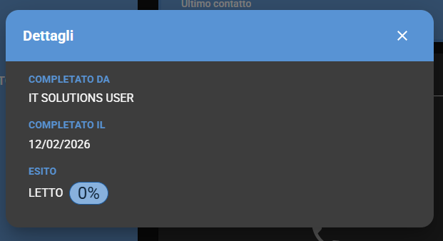 Esito Pagina Cliente